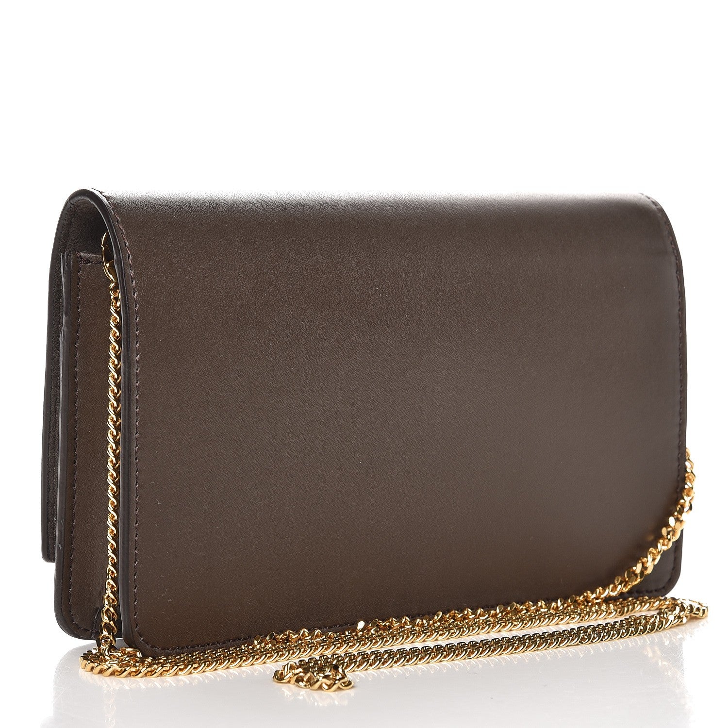 Fendi Vitello Liberty Studded Tube Wallet On Chain Carbone Multicolor 3 of 7