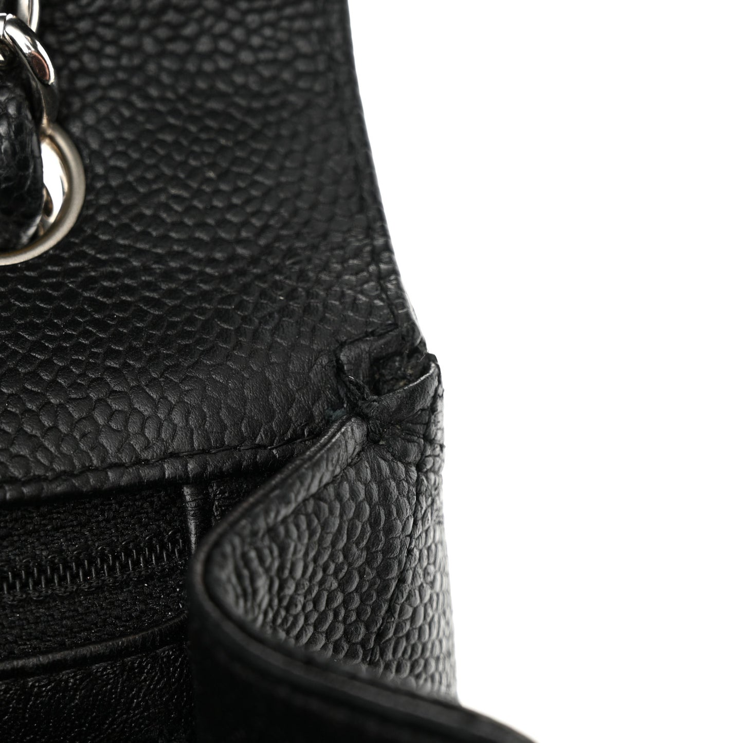 Caviar Quilted Maxi Single Flap Black