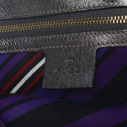 Gucci Guccissima Britt Tassel Shoulder Bag Gunmetal 13 of 19
