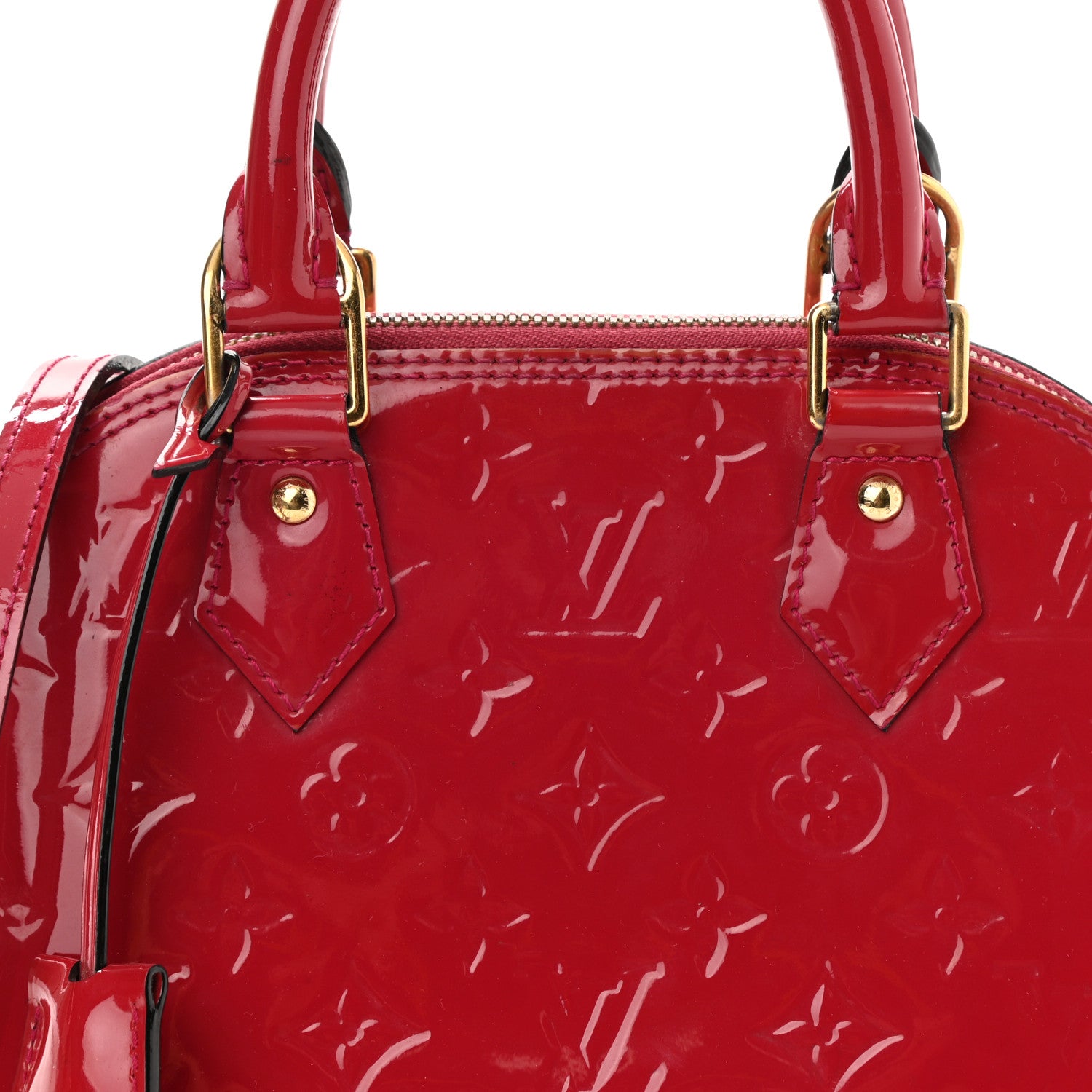Louis Vuitton Vernis Alma BB Cherry 8 of 10