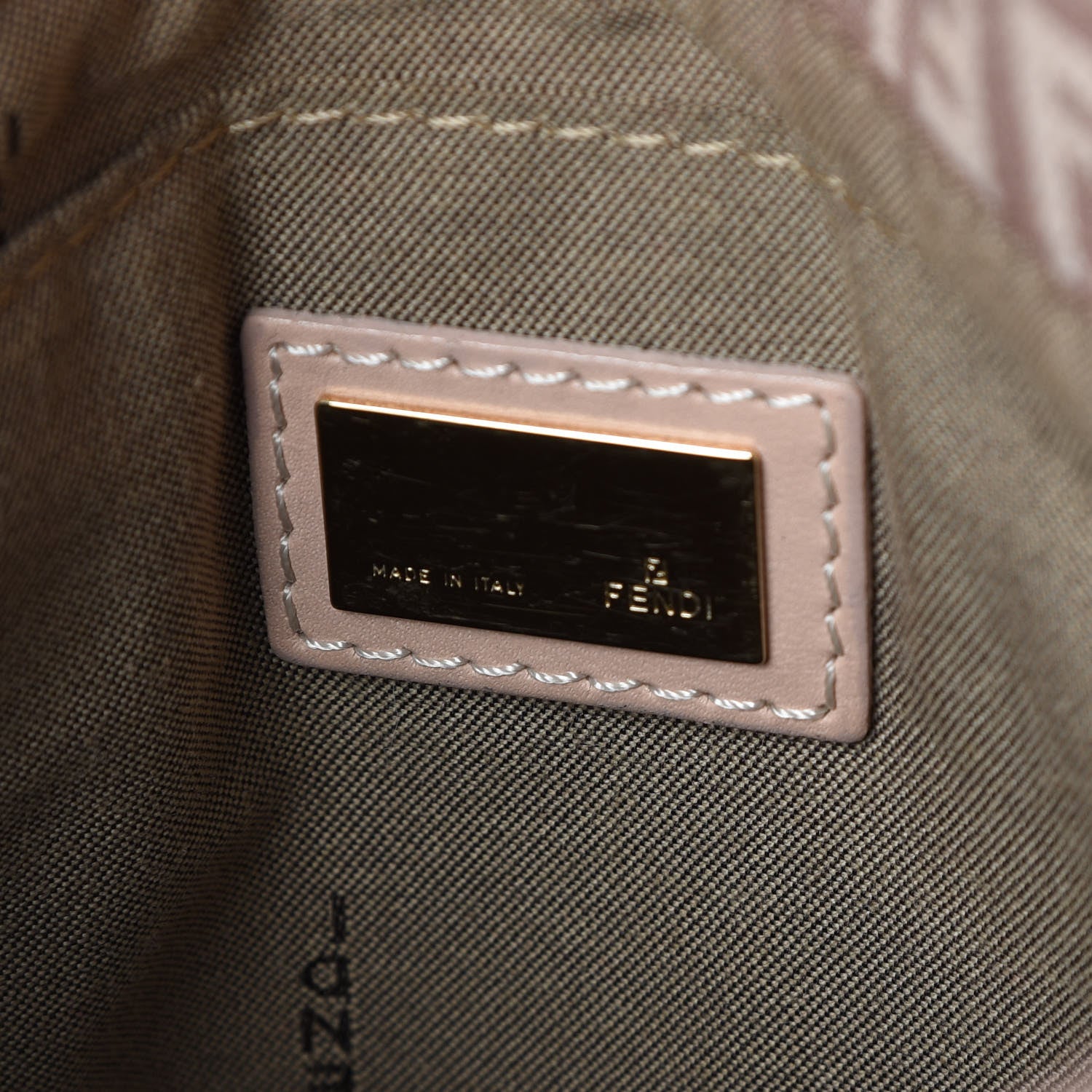 Fendi Zucchino Vitello Tube Messenger Bag Cipria Teint Cipria 6 of 8