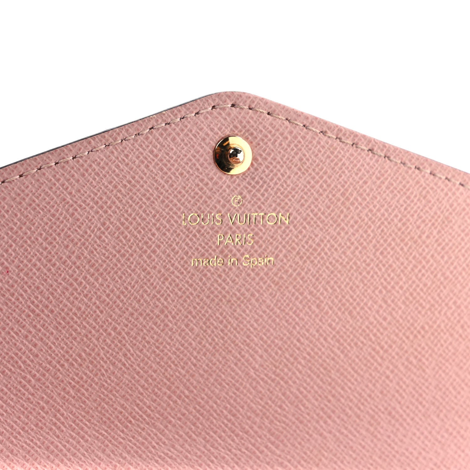 Louis Vuitton Damier Ebene Sarah Wallet NM Rose Ballerine 6 of 6