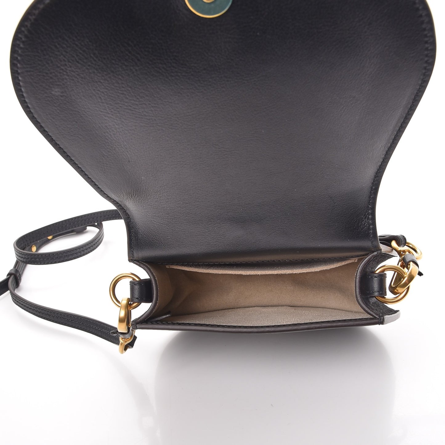 Calfskin Small Nile Bracelet Bag Black