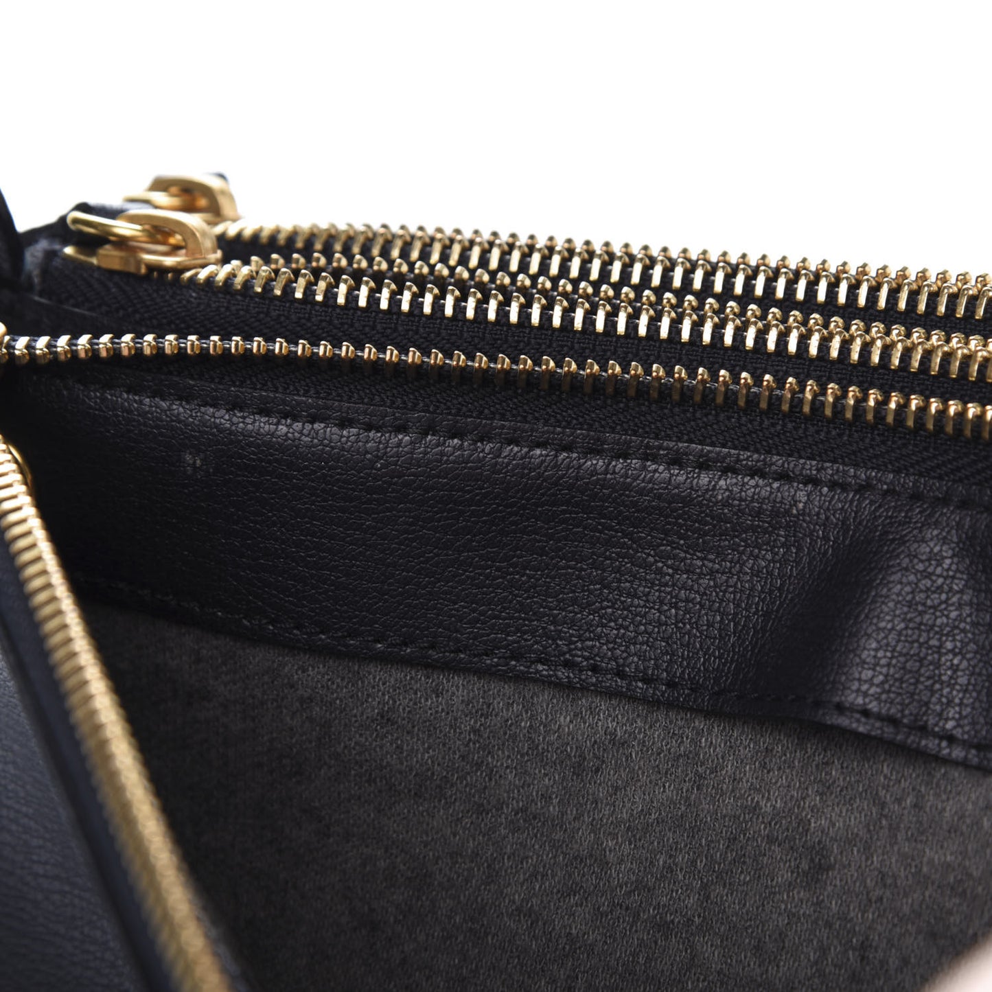 Goatskin Large Trio Crossbody Bag Dark Blue