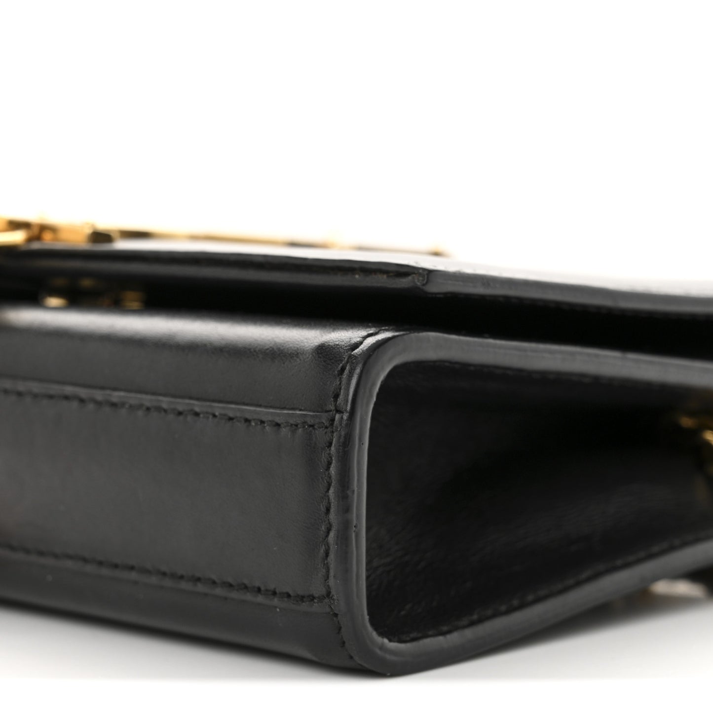 Calfskin Small Classic Monogram Kate Tassel Satchel Black