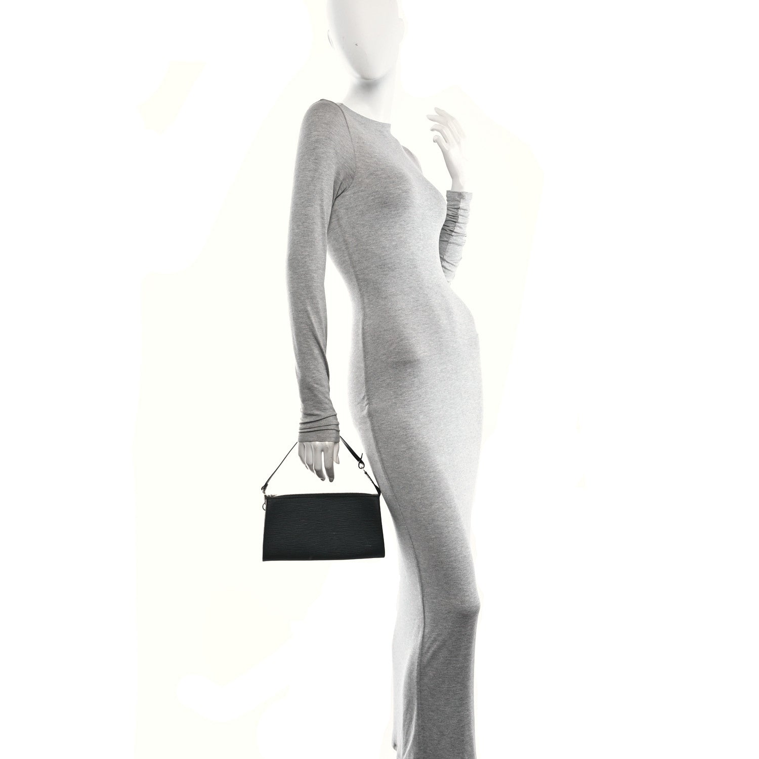 Louis Vuitton Epi Pochette Accessories 24 Black 2 of 9