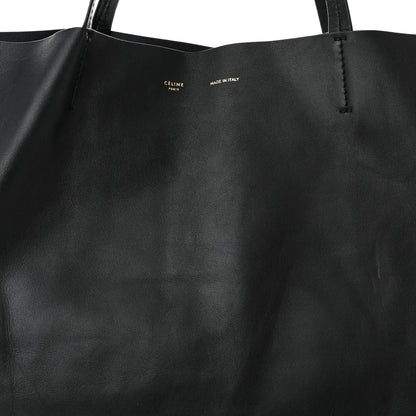 Celine Lambskin Horizontal Cabas Black 7 of 10