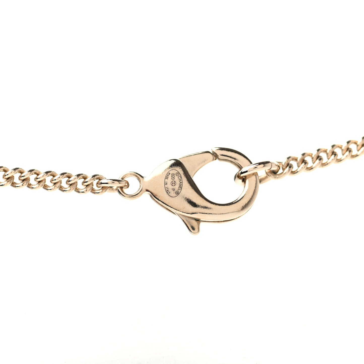 Metal Crystal Dog Tag Charm Necklace Gold