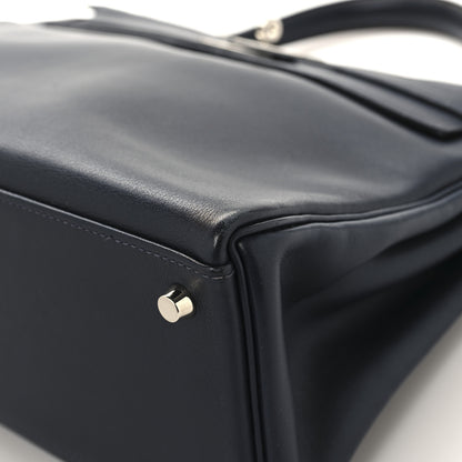Hermes Swift Kelly Retourne 32 Bleu Indigo 10 of 16
