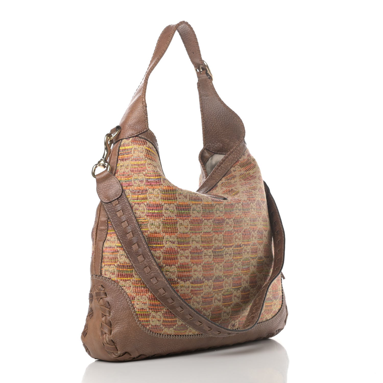 Gucci Straw Libeccio Large New Jackie Shoulder Bag Multicolor 2 of 5