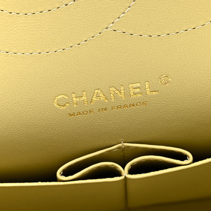 Chanel Caviar Quilted Jumbo Double Flap Light Green 6 of 10