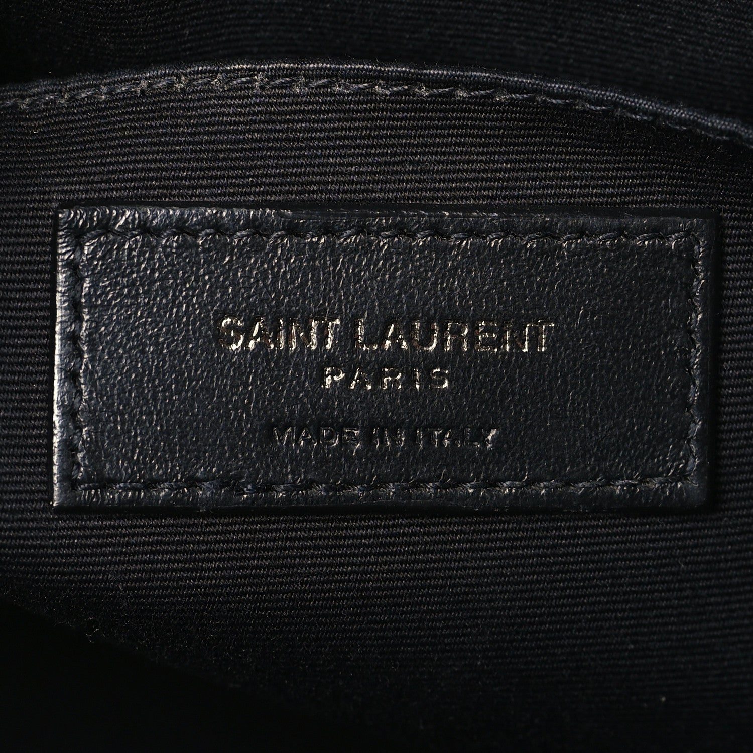 Saint Laurent Calfskin Matelasse Monogram Lou Camera Bag Black 8 of 9