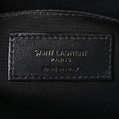 Saint Laurent Calfskin Matelasse Monogram Lou Camera Bag Black 8 of 9