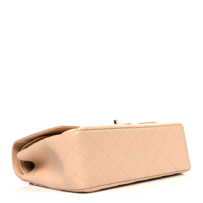 Chanel Caviar Quilted Jumbo Double Flap Beige 6 of 21