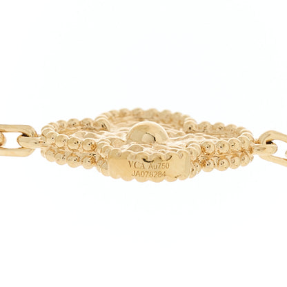 Van Cleef & Arpels 18K Yellow Gold 10 Motifs Guilloche Vintage Alhambra Necklace 5 of 6