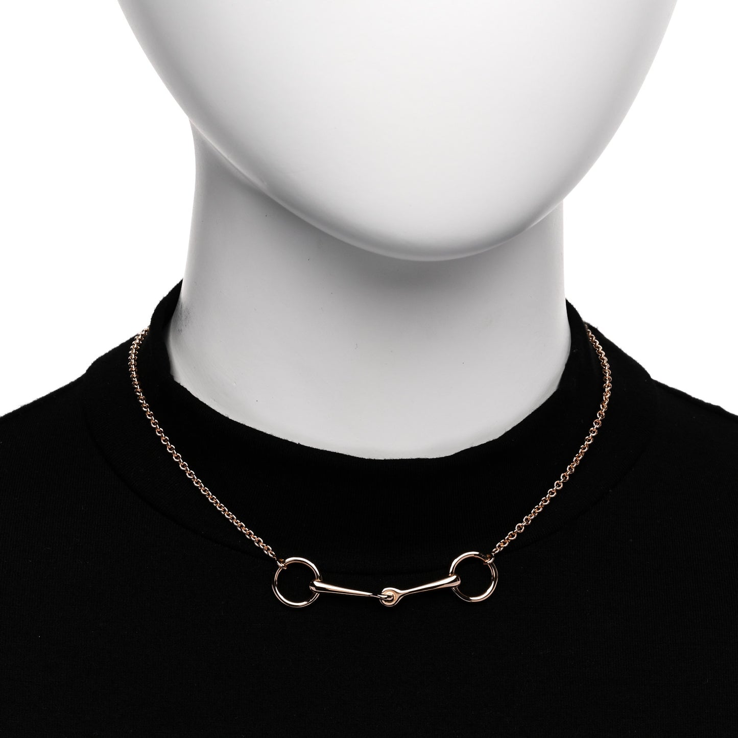 18K Rose Gold Diamond TPM Filet d'Or Necklace SH