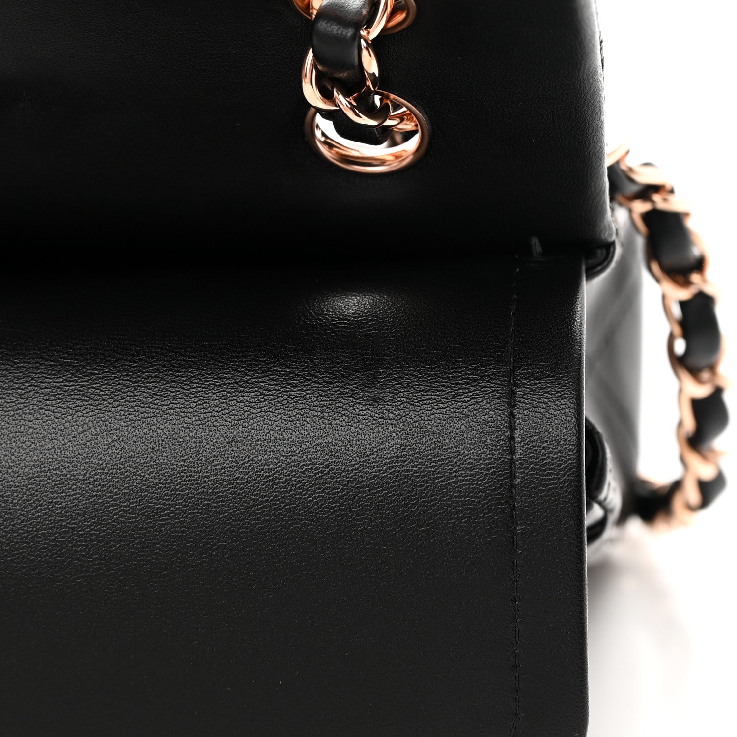 Chanel Lambskin Quilted Small Double Flap Black 12 of 16