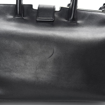 Saint Laurent Calfskin Small Monogram Downtown Cabas Black White 14 of 17