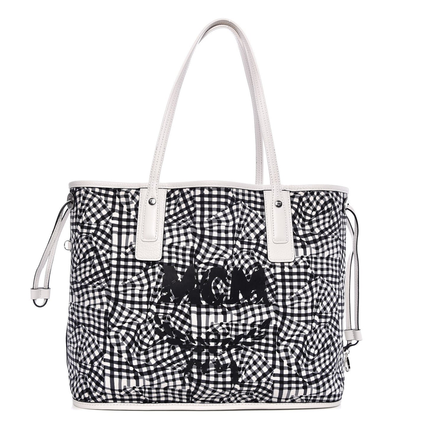 Visetos Medium Liz Reversible Shopper Tote White