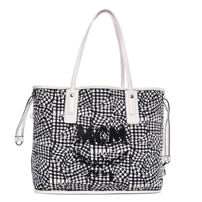 MCM Visetos Medium Liz Reversible Shopper Tote White 3 of 10