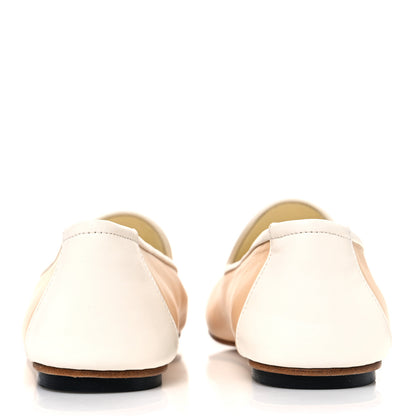 Chanel Fantasy Goatskin CC Mocassin Loafers 38.5 Beige White 6 of 10