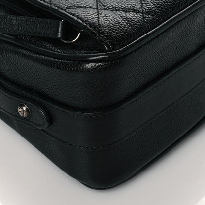 Chanel Caviar Quilted Medium Business Trip Camera Bag Black 8 of 9