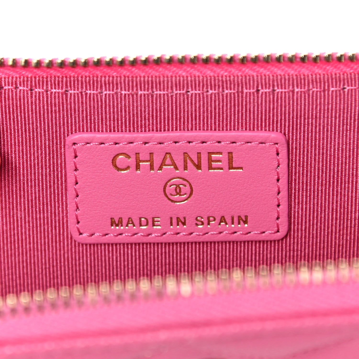 Chanel Caviar Quilted Key Holder Case Pink 6 of 12