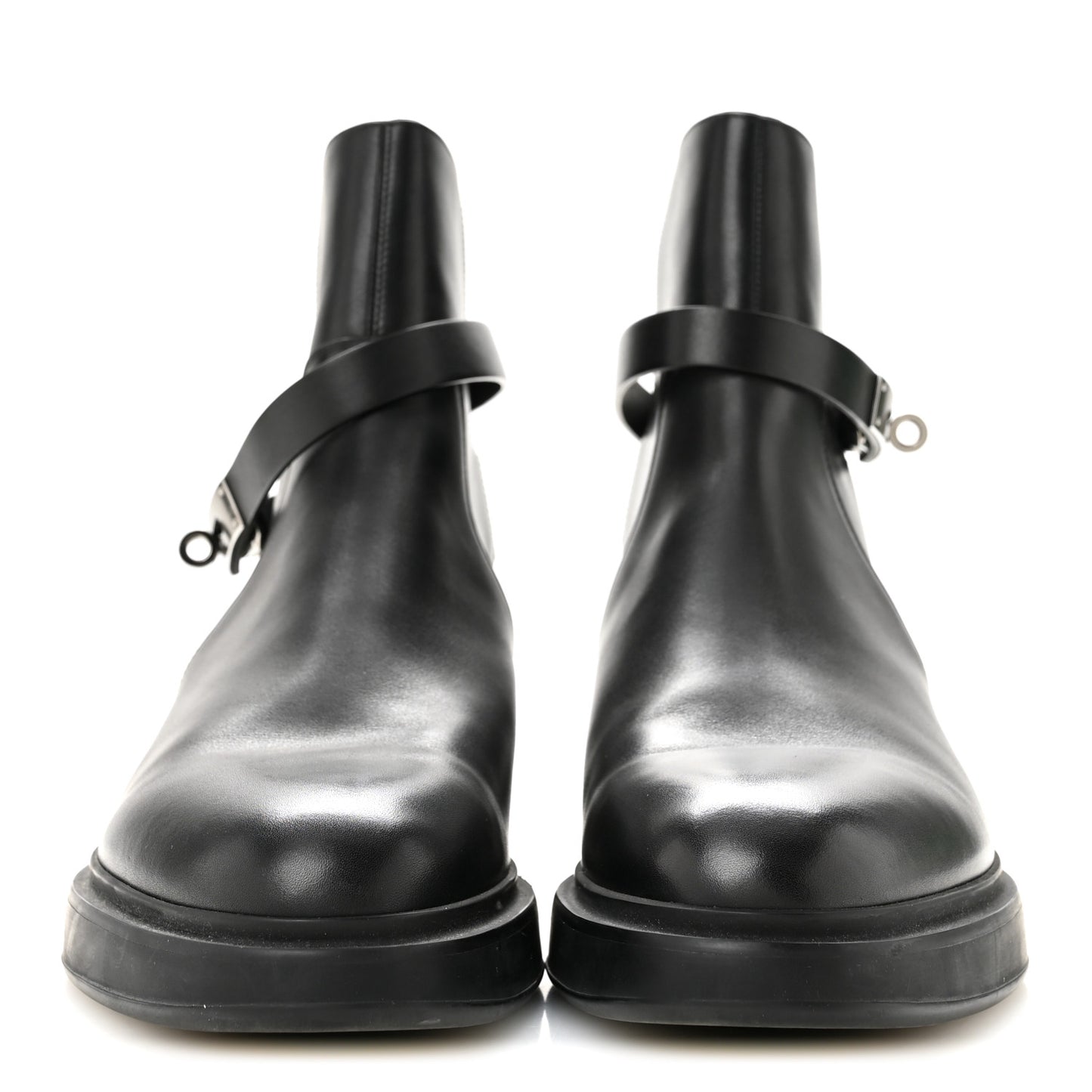 Calfskin Mens Veo Ankle Boots 43 Black