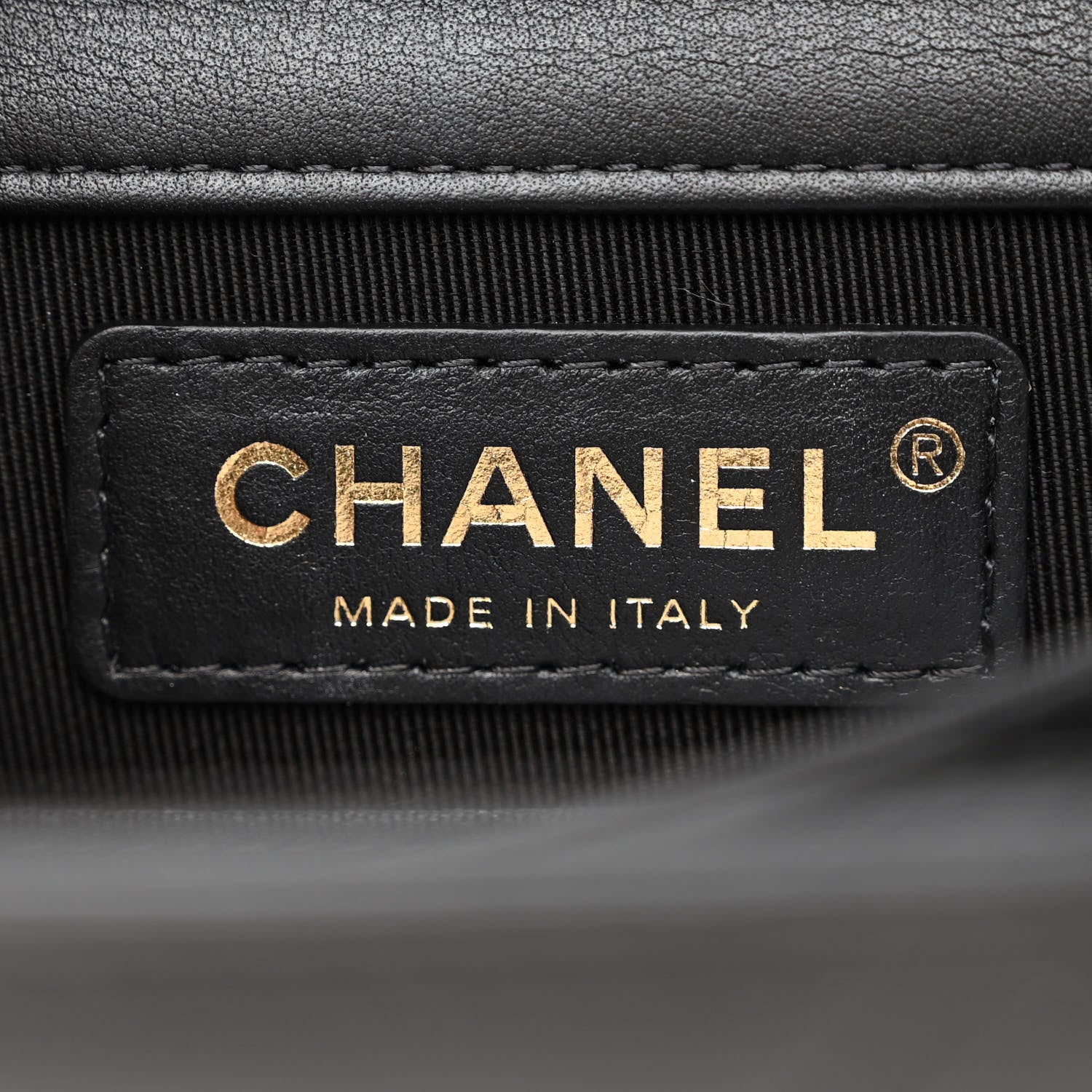 Chanel Calfskin Chrevron Quilted North South Boy Flap Black 6 of 10