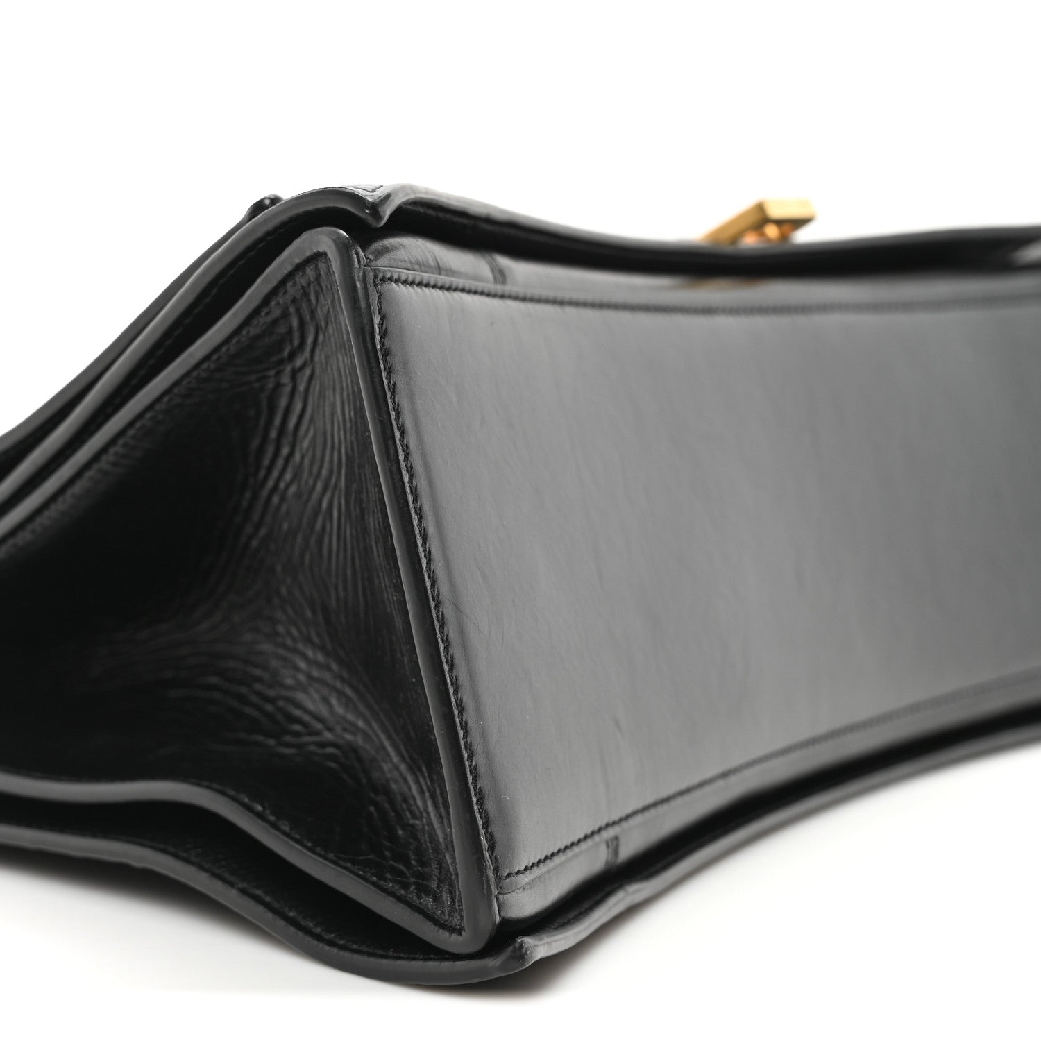 Balenciaga Paper Calfskin Large Crush Sling Bag Black 8 of 9