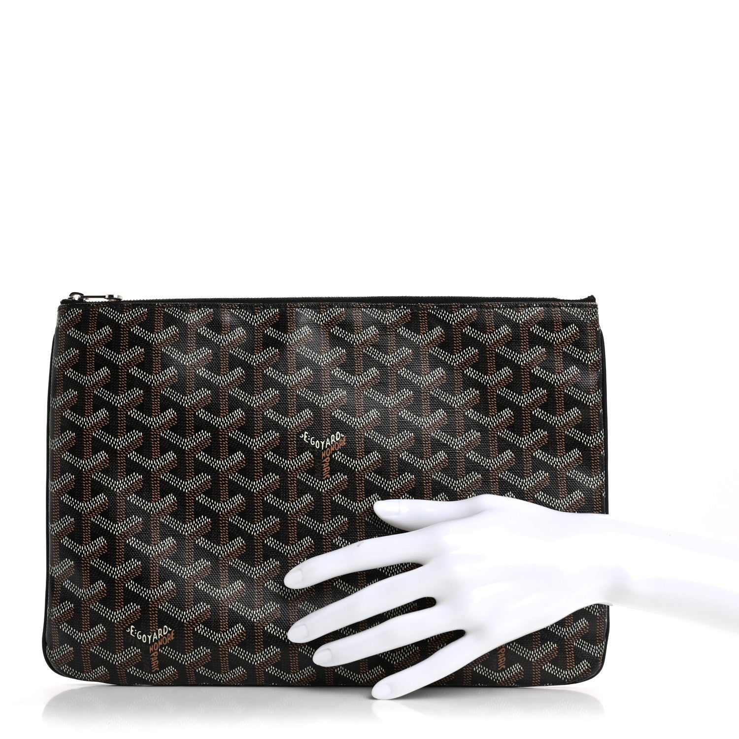 Goyard Goyardine Senat Pochette MM Black 2 of 9
