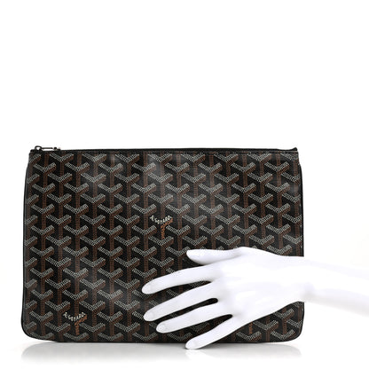 Goyard Goyardine Senat Pochette MM Black 2 of 9