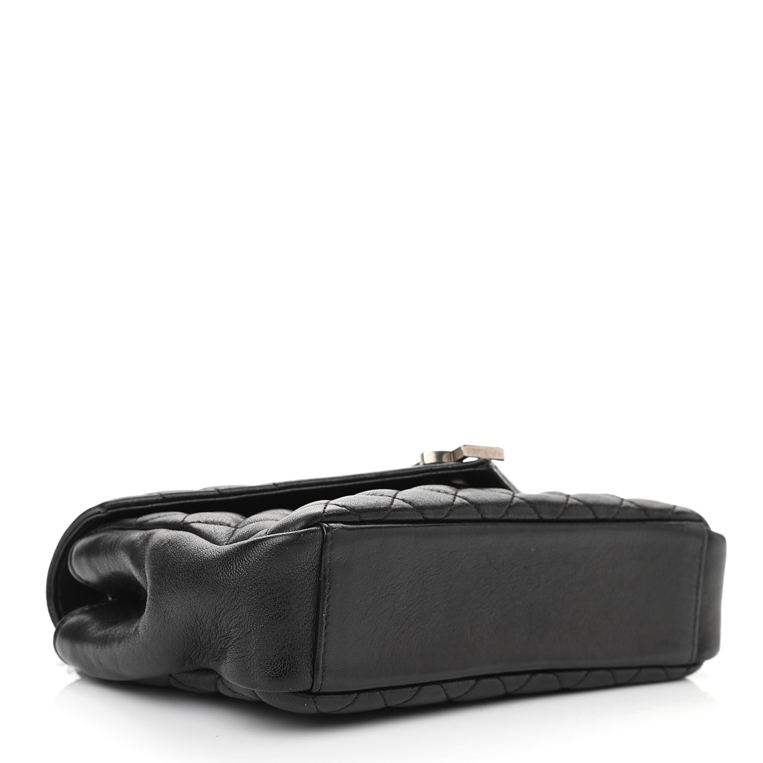 Saint Laurent Sheepskin Tri-Quilt Monogram Medium College Bag Black 4 of 11