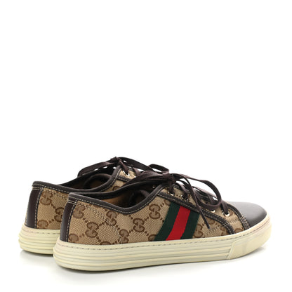 Gucci GG Monogram Web Womens Sneakers 36 Brown 4 of 9