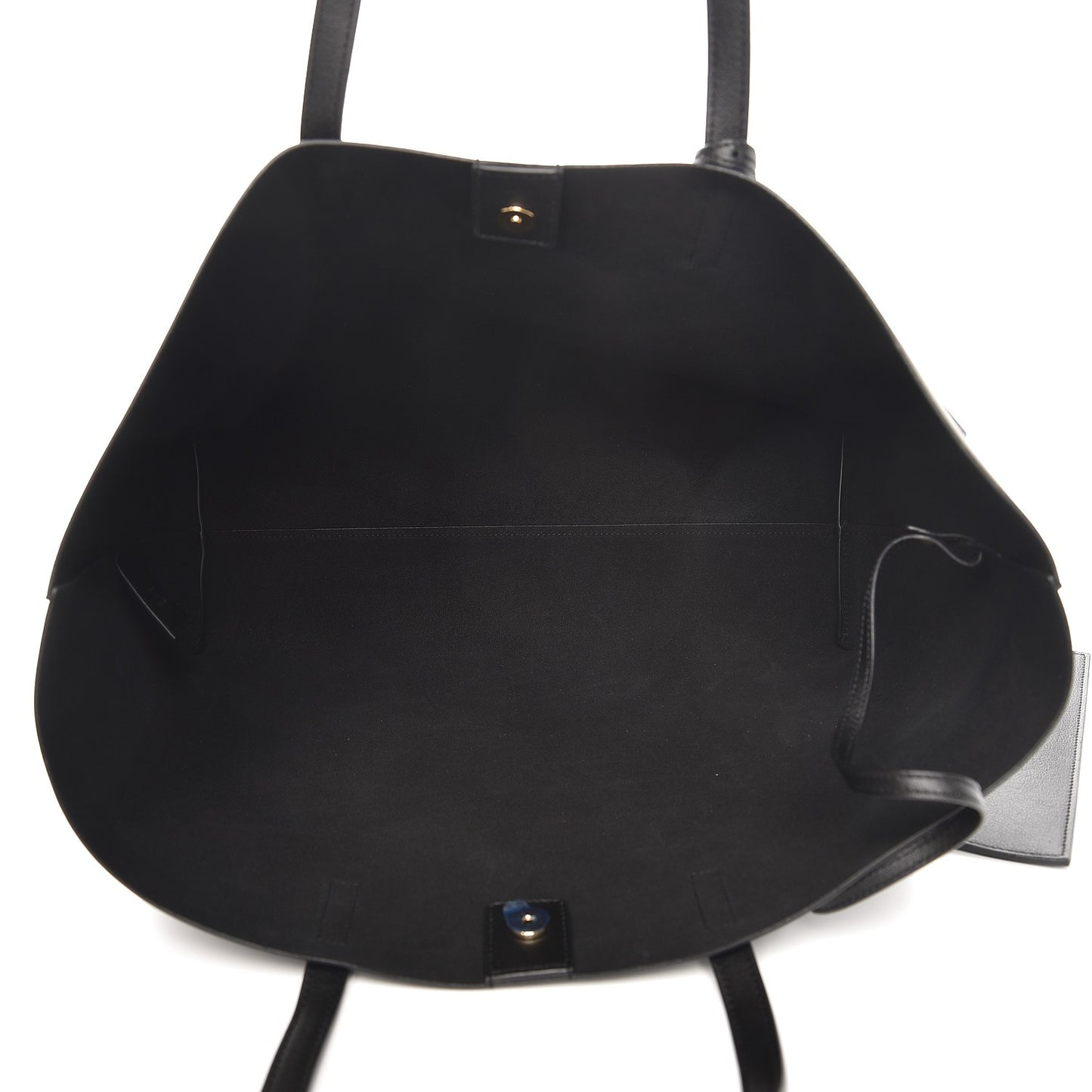 Calfskin Large Shopping Tote Black