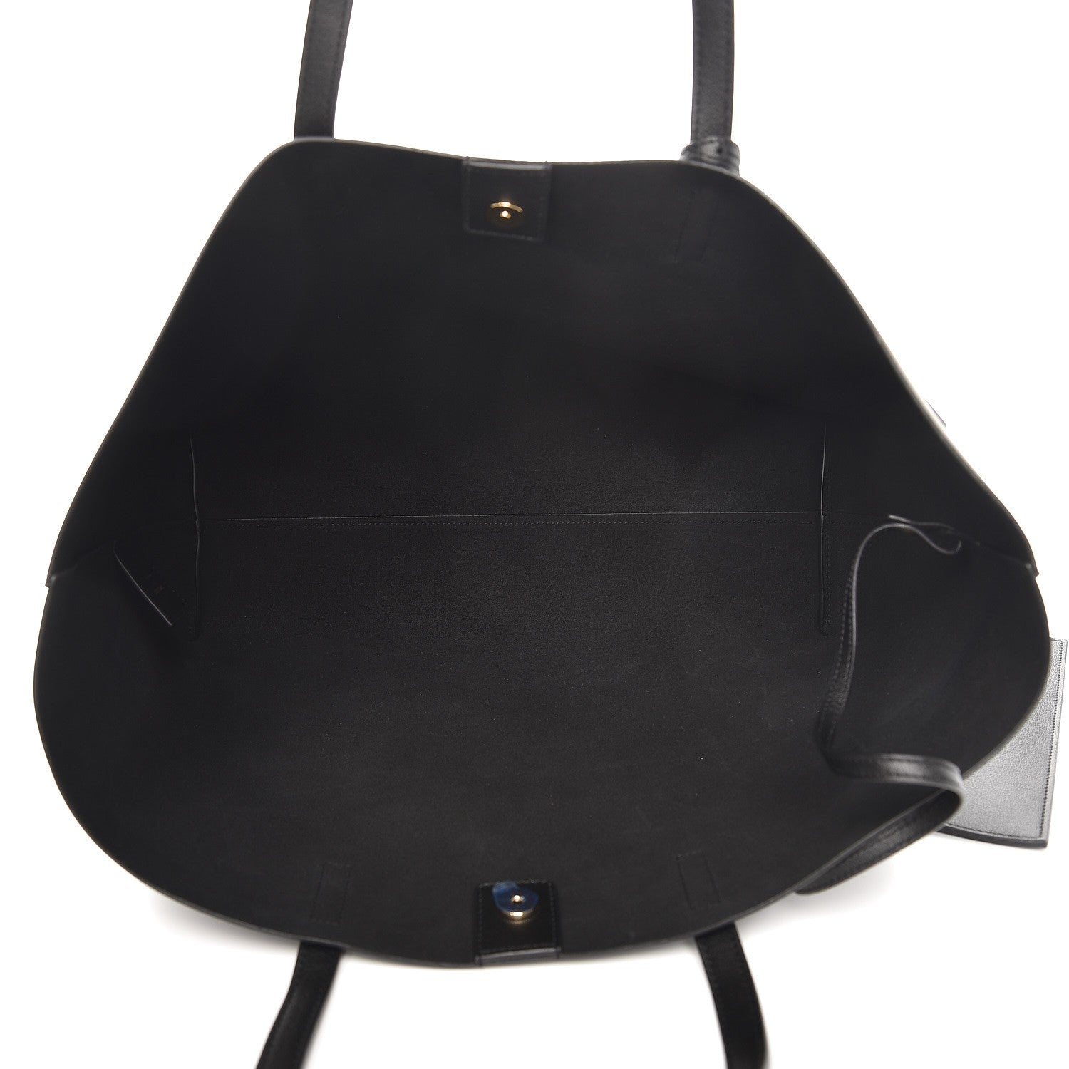 Saint Laurent Calfskin Large Shopping Tote Black 6 of 10
