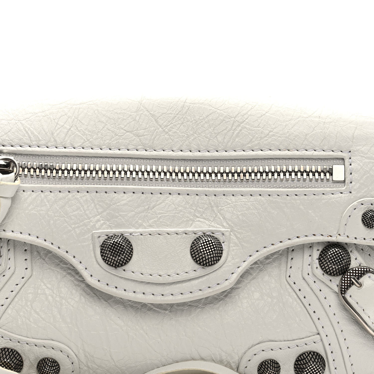 Balenciaga Agneau Arena Le Cagole Sling Bag XS Optic White 7 of 9