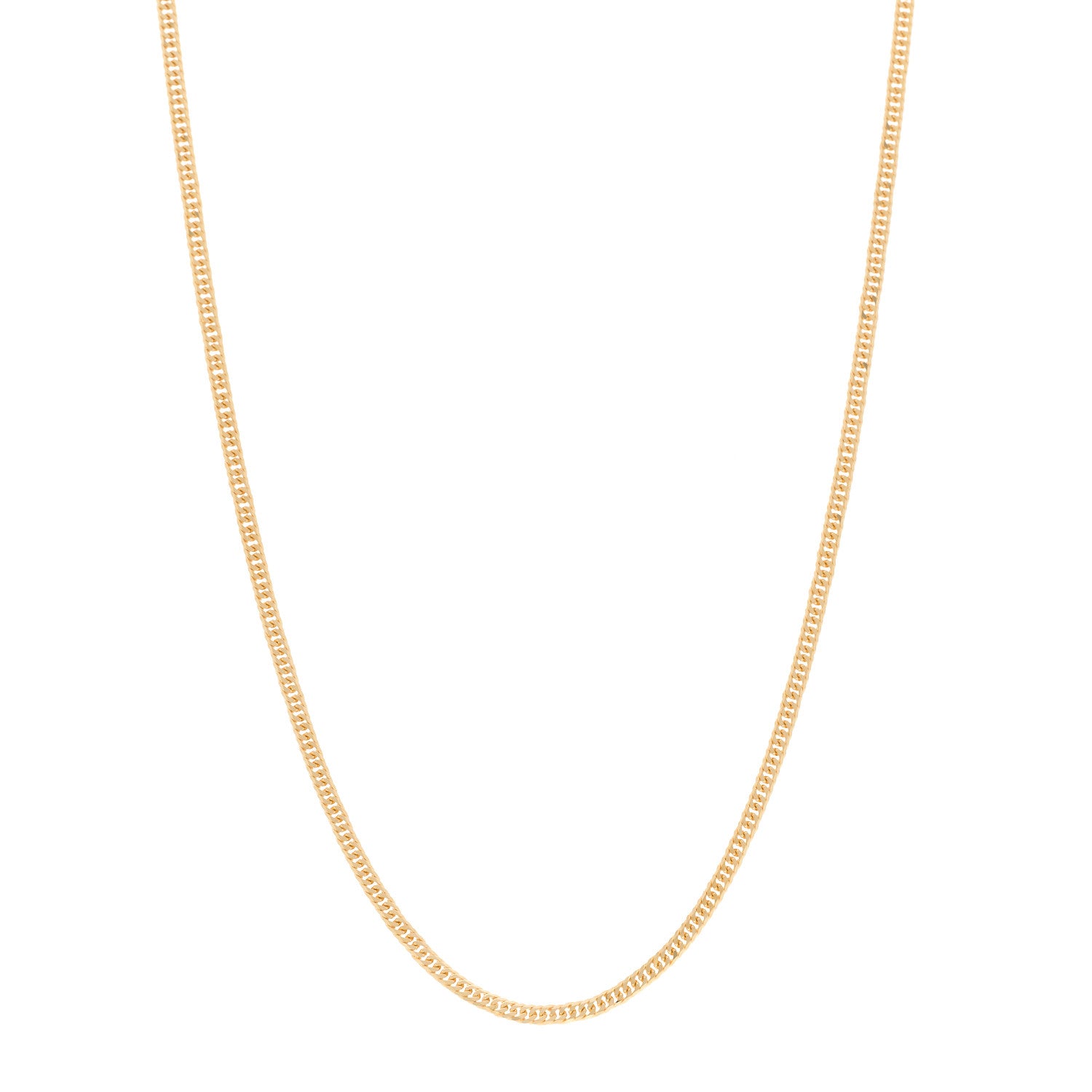 Parker & West by FASHIONPHILE 18K Yellow Gold Curb Chain Necklace 17.75" 1 of 6