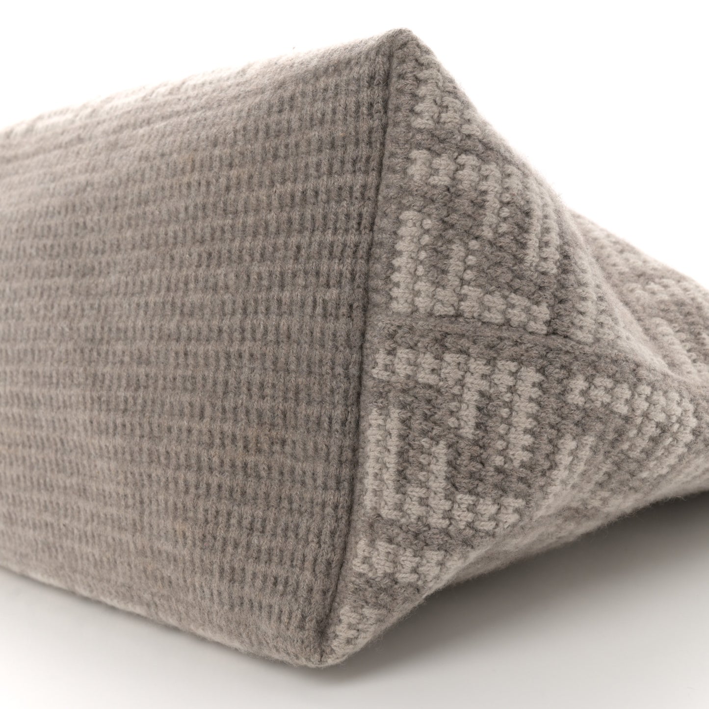 Cashmere Knit FF Large Shopper Tote Tortora