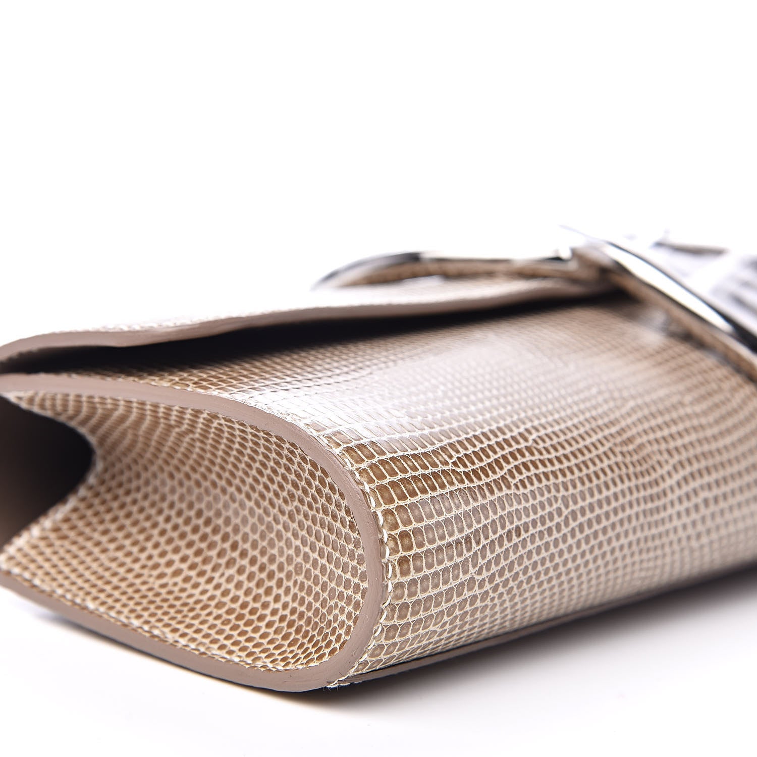 Hermes Lizard Egee Clutch Ficelle 8 of 10