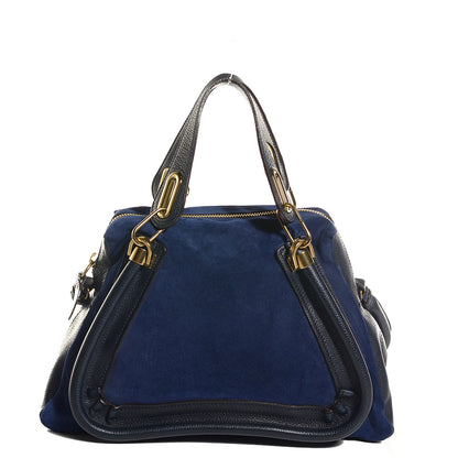 Chloe Suede Calfskin Medium Paraty Midnight Blue 1 of 10