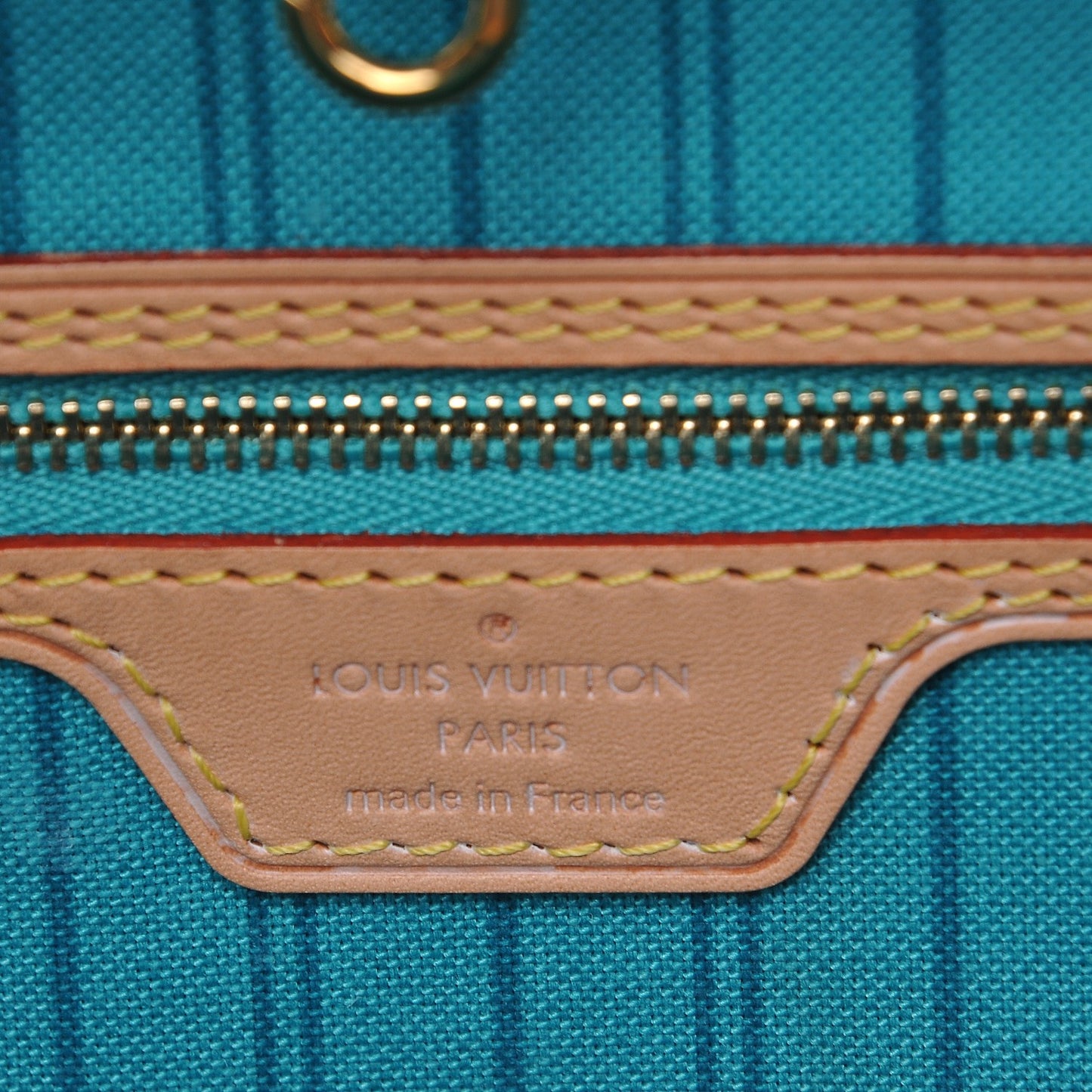 Monogram V Neverfull MM Turquoise