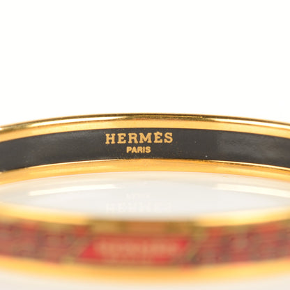 Hermes Enamel Printed Narrow Chaine d'Ancre Bracelet 65 4 of 6