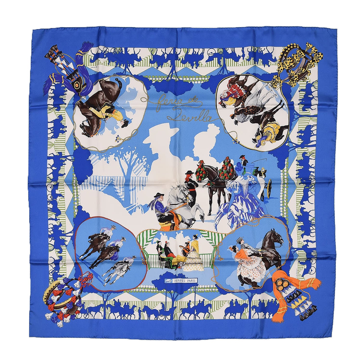 Hermes Silk Feria de Sevilla Scarf 90 1 of 7