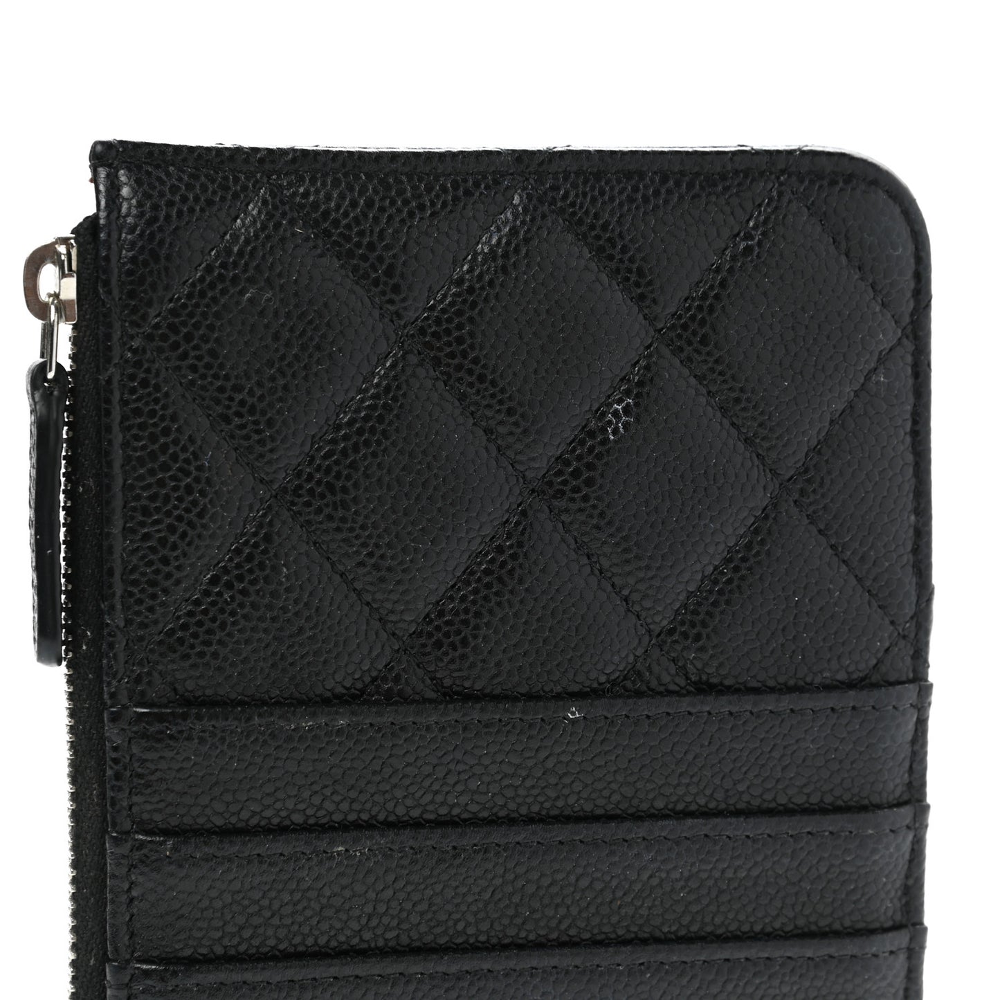 Caviar Quilted Classic iPhone Pouch Black