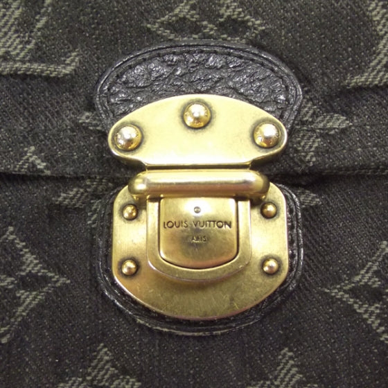 Louis Vuitton Denim Amelia Wallet Black 4 of 8