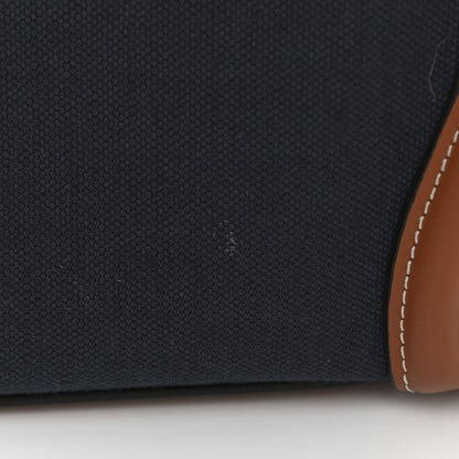 Celine Textile Smooth Calfskin Micro Luggage Navy Tan 15 of 16