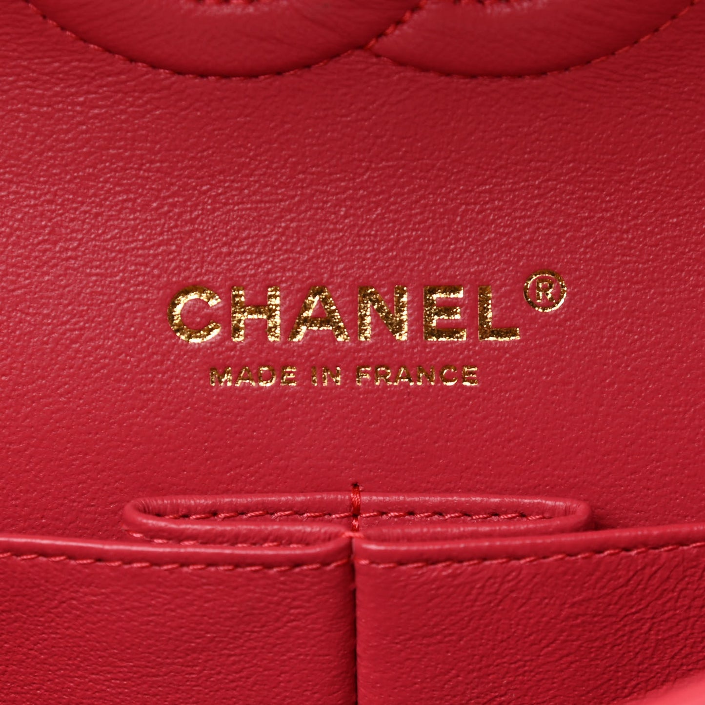 Lambskin Chevron Quilted Medium Double Flap Pink
