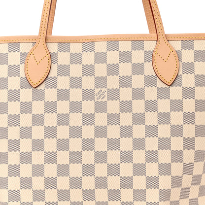 Louis Vuitton Damier Azur Neo Neverfull MM Rose Ballerine 7 of 9