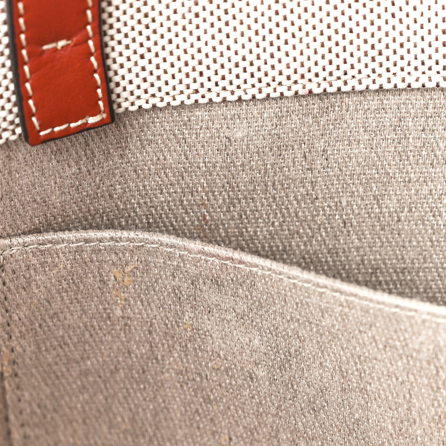 Cotton Calfskin Medium Woody Ribbon Tote White Brown